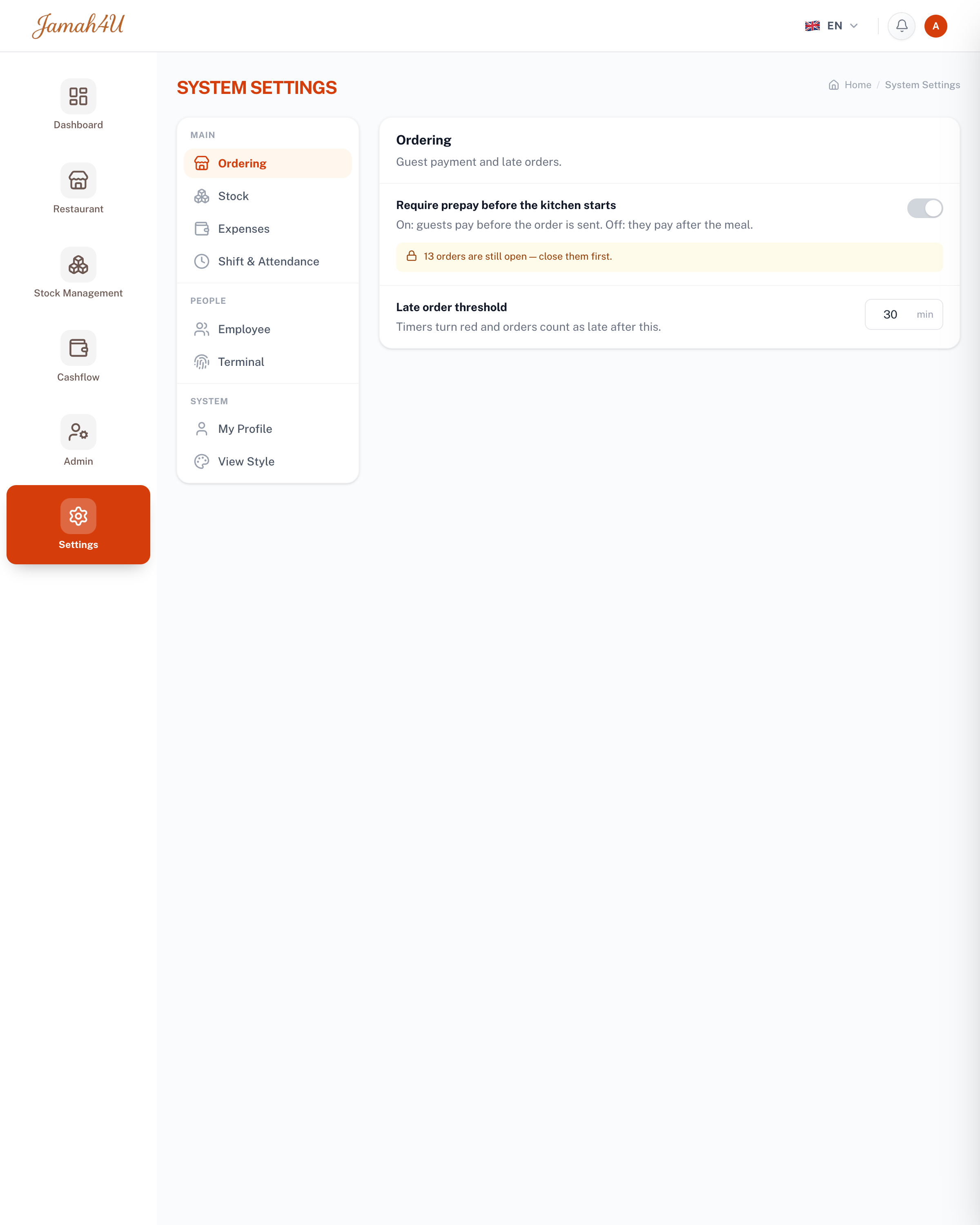 Settings that matter in Jamah4U